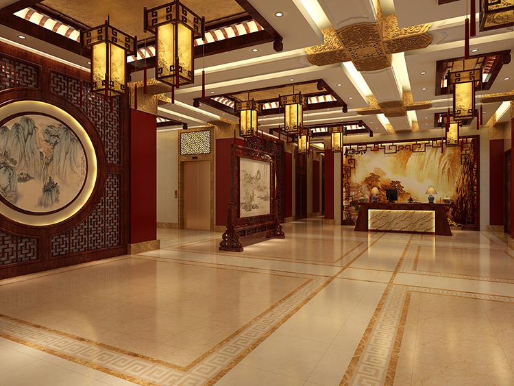 赏析天津丁氏私房菜餐饮会馆新中式装修设计精美效果图