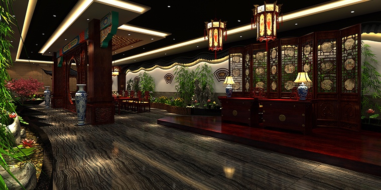 天津高端私人商务会所古典中式装修 自带一份儒雅贵族气质
