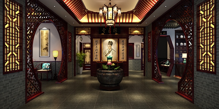 古典中式装修包头中医馆 神秘而高贵