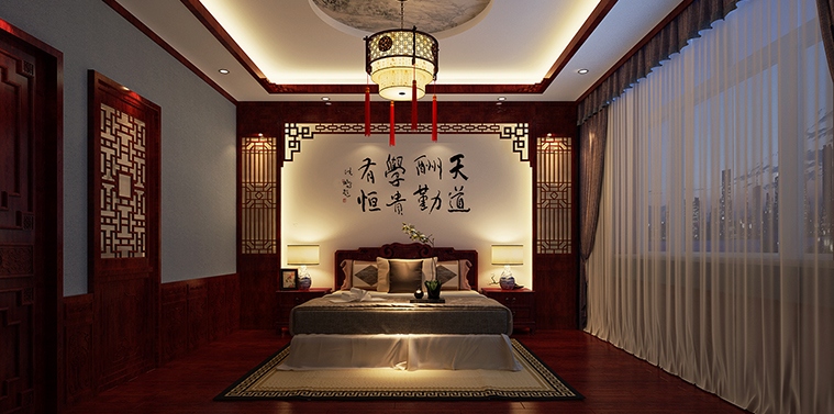 现代中式风格蓟县恒大别墅豪宅设计 丰神端然澈净心灵