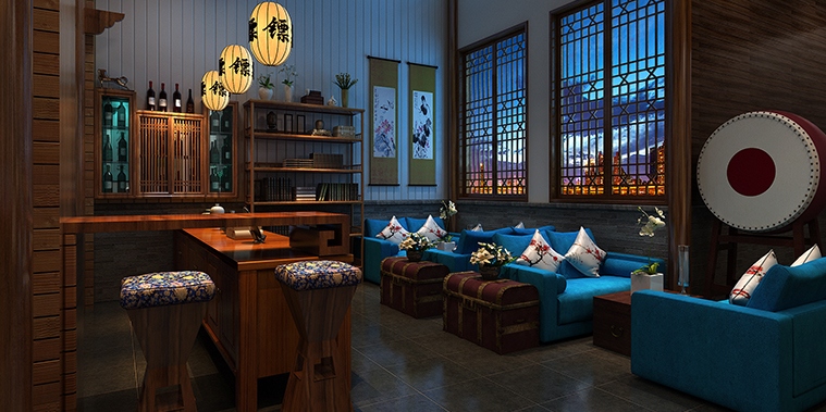 古典中式装修镖局主题会馆 诉说着雅致崇高的古典美学