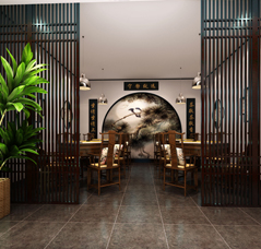 商务茶会所新中式装修设计案例——体味一份淡泊明志的宁静