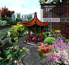 北京湾别墅古典风格装修案例图—帝都别样情怀