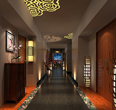 湖北万林集团企业会所古典中式装修,文人墨客的情归处