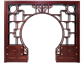 落地罩-落地格栅-实木雕花落地罩-挂落