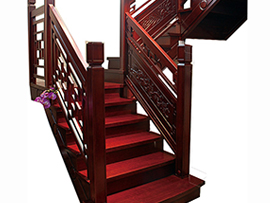 实木楼梯-雕花楼梯-花格楼梯