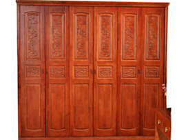 实木雕花衣柜-鞋柜-储物柜-书柜