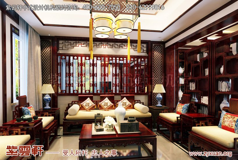 房子豪华装修图片--昆山世纪华城别墅仿古装修效果图展示