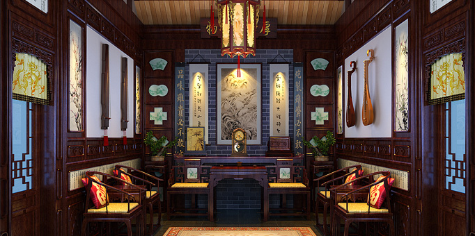 中式精品居家四合院设计--气质优雅,彰显格调