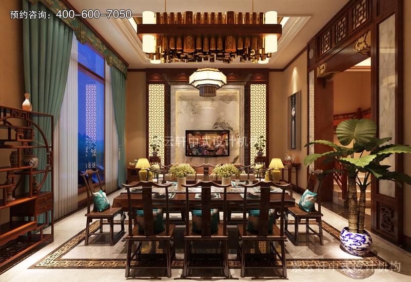 复古装修效果图基于但更胜于传统中式