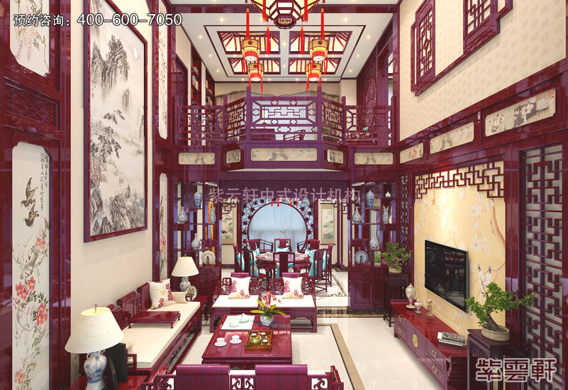 古典中式装修效果图为别墅豪宅锦上添花