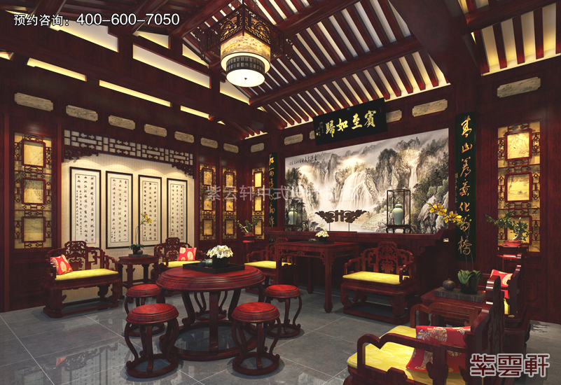 复古装修效果图演绎清雅含蓄 端庄风华格局