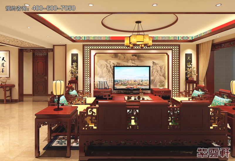 传统中式风格的复古装修效果图 富贵气像 引人入胜