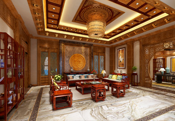 四合院的复古装修效果图怎么设计好看