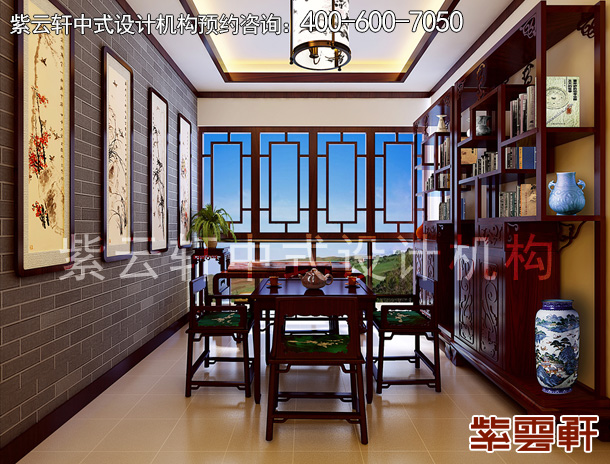 江苏精品平层住宅古典中式装修案例，古香幽致的清雅意境