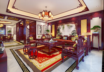 珲春慕总复式楼简约中式装修效果图，典雅之中有清欢