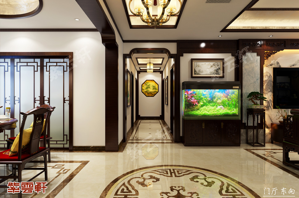 山东青岛复式楼简约古典中式风格装修效果图  清和雅致 别具一格