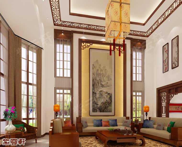 山东德州市别墅新中式装修 诗意十足，清幽雅静