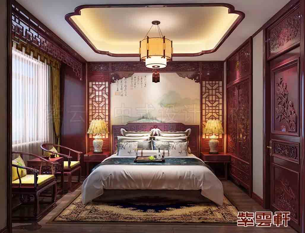 张家口市大平层现代中式风格装修案例