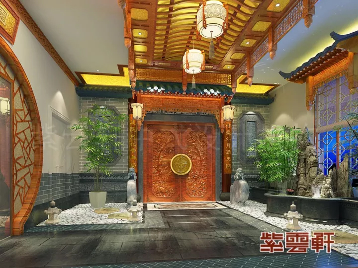 私人会所古典中式装修丨溢流人间的清雅光景，美轮美奂