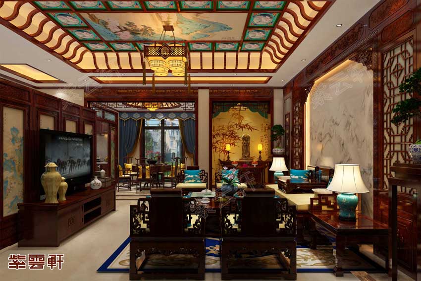 不落俗套的中式装修尽显华贵端庄