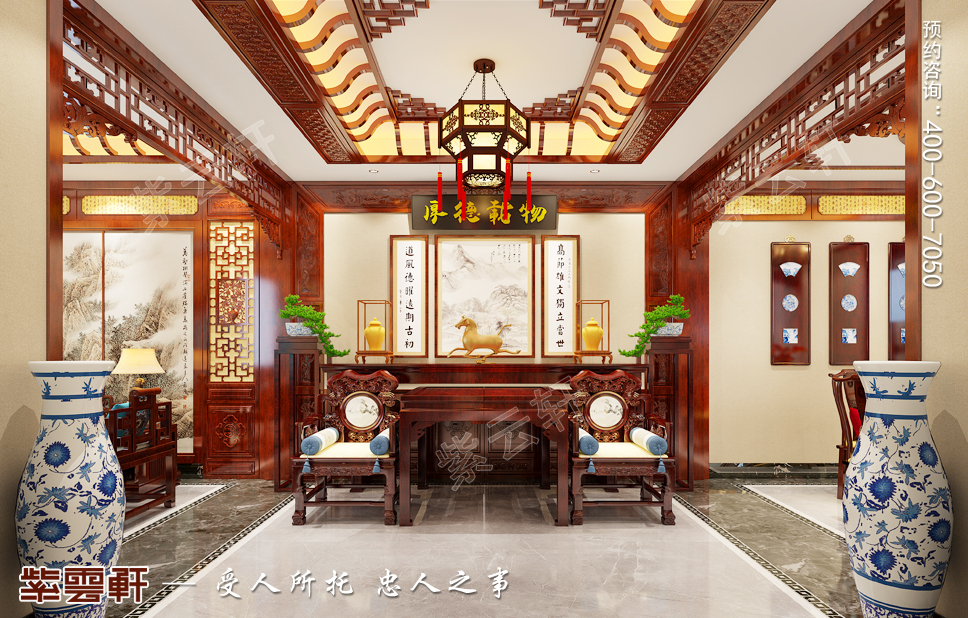 名人大腕偏爱的中式装修,古典别墅彰显东方神韵