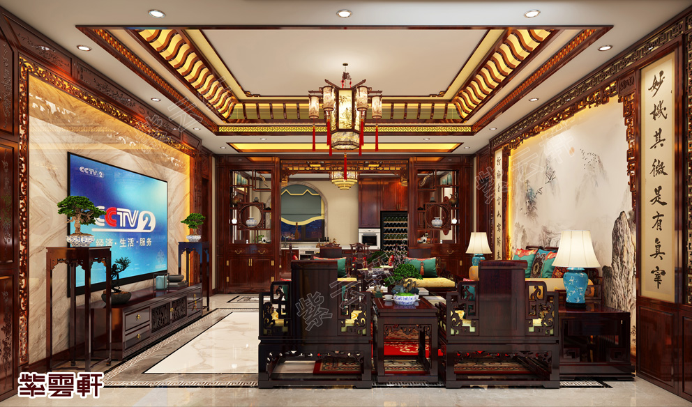 赞叹不已的营口别墅装修，原来中式风格这么好看