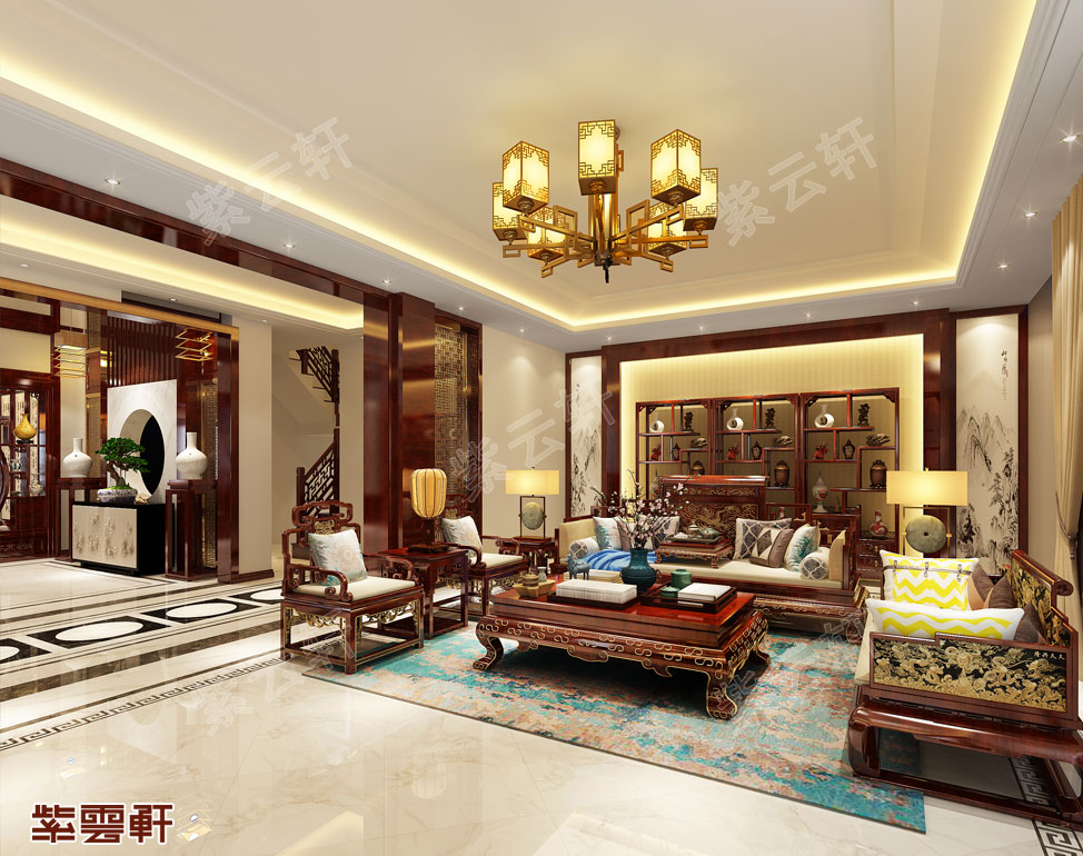 大连中式别墅装修设计一家人幸福满满的入住