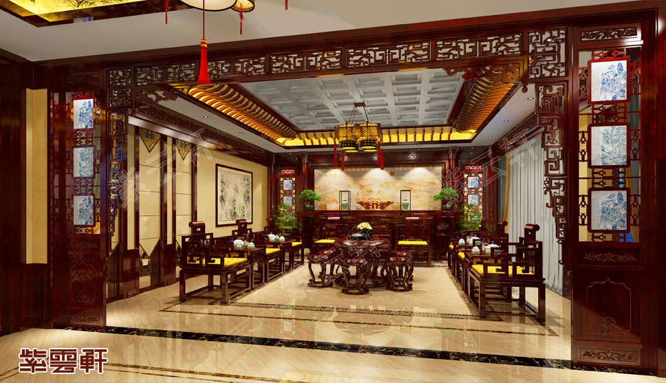 天津传统风格四合院装修室内设计韵味十足