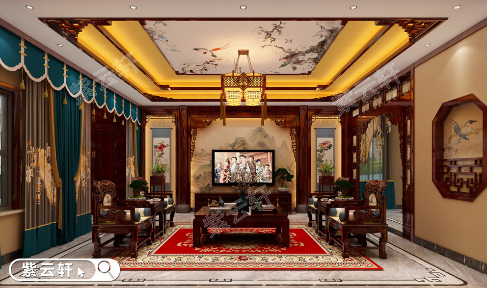 河南四合院装修设计古典神韵与尊贵感共存