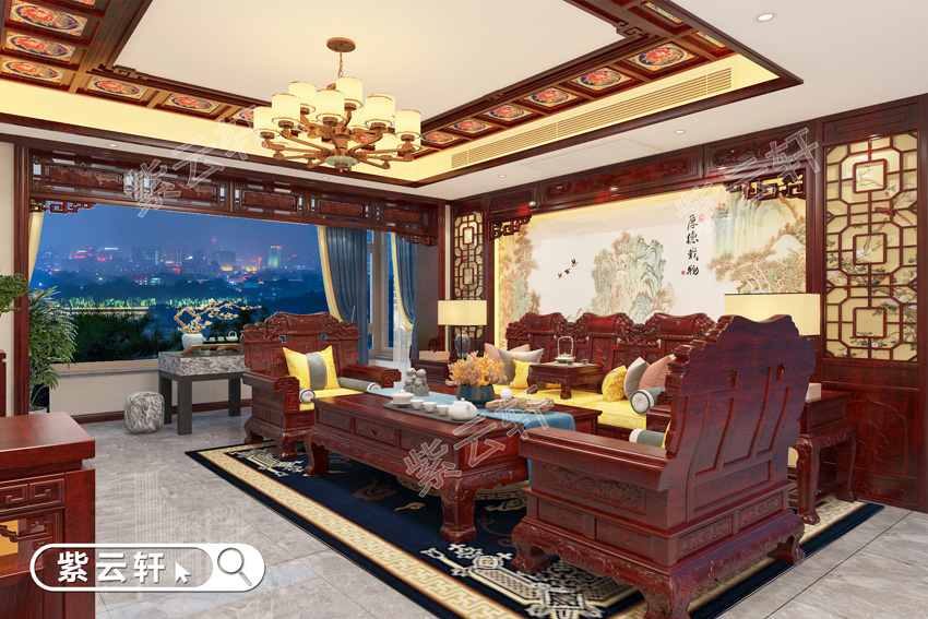 古典中式红木装修让退休生活享受岁月静好