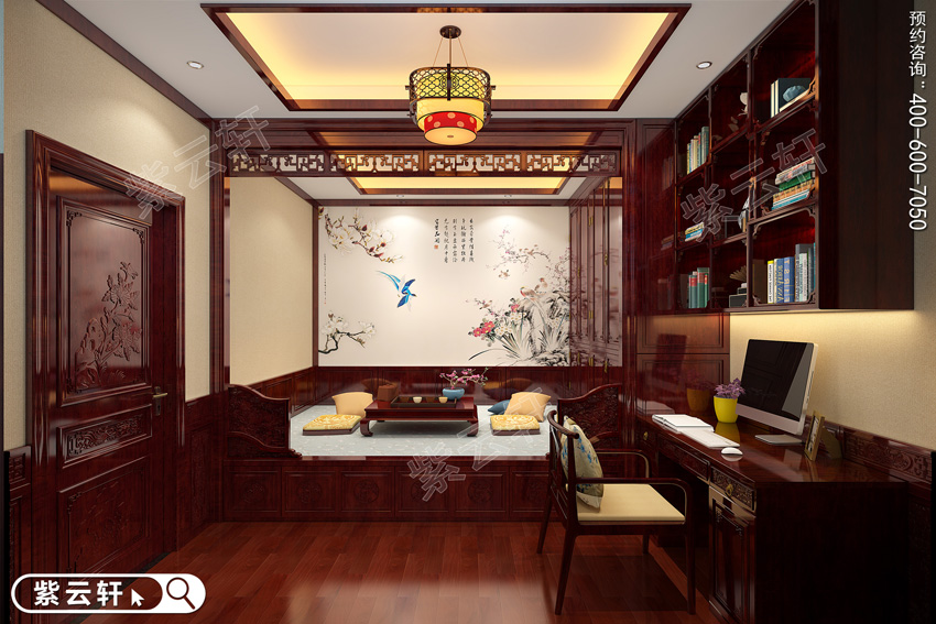 中式红木装修打造的暖阁还喧嚣世界一份安宁