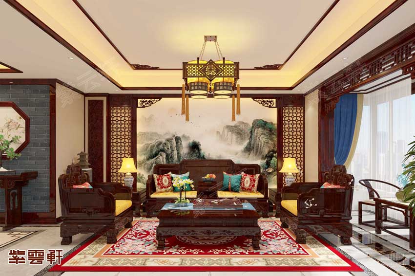 山西住宅中式装修尊贵气息极富书香墨意
