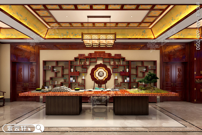 书香世家居住的豪宅别墅装修展古典美居