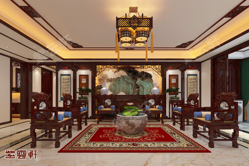 接地气的布局才能展现中式房子设计装修的温雅大气