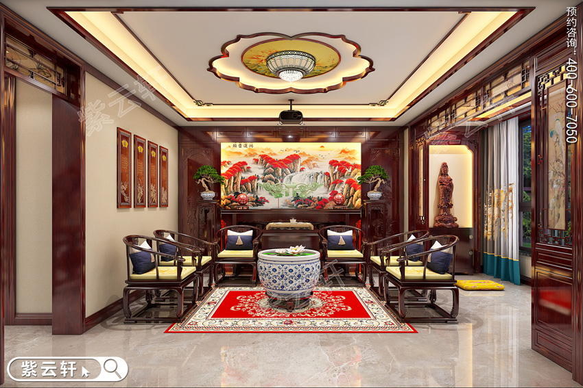 国人心中浪漫绮丽的装修设计别墅非中式莫属