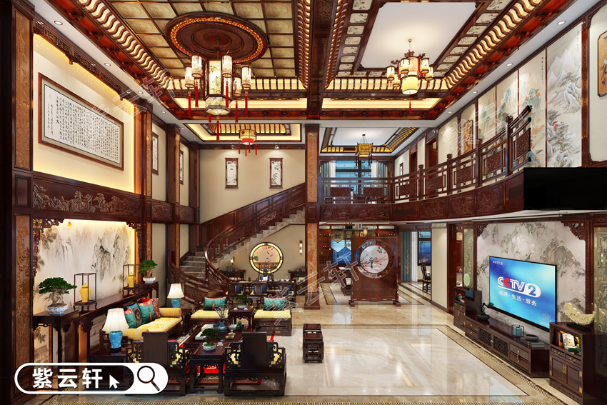 中式别墅装修在红木装饰下享返璞归真的自然美