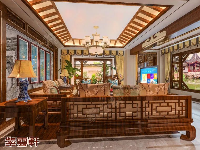 超复古的中式住宅设计尽显传统大宅风范
