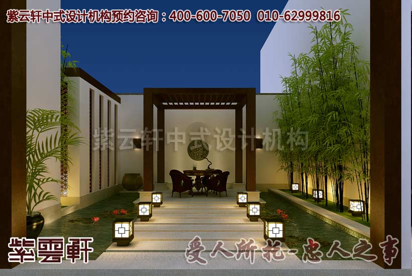 高档装修图片大全之中式庭院设计案例欣赏