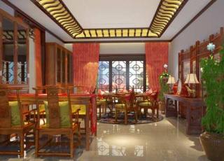 古典简约别墅中式装饰案例--金华柳烟袅袅的红粉柔情