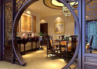 保定白总家庭仿古装修设计案例展示_美不胜收的意境