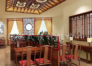 餐厅中式风格装修之波兰中餐馆设计-古典文化积淀的意趣