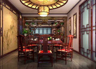 赏析中式设计的复式家装效果图感受传统意蕴