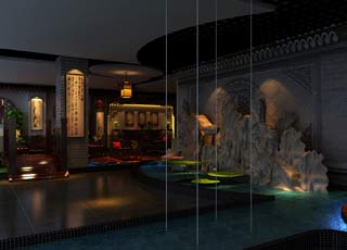 公装设计-红木家具体验馆中式装修风格案例欣赏