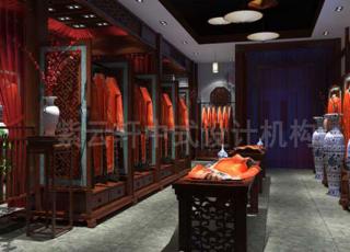 中式公装旗袍店面设计 在古朴典雅中留下历史的符号