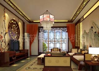 被中式艺术氛围所静化—古典简约中式平层设计