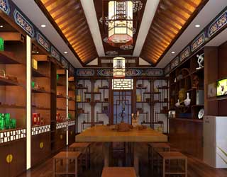 茶楼中式设计装修 给心灵一个宁静之处