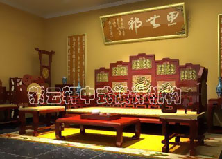 会所中式装修之古典中式风格装修设计案例-大气，婉约，自然天成