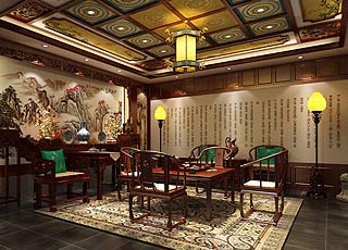 会馆中式装修设计效果图