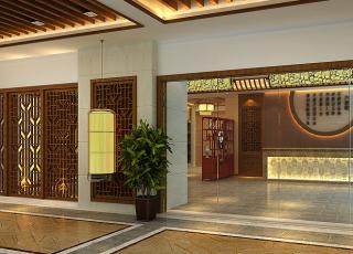 玉锦湾茶餐厅简约中式设计效果图欣赏—清新简约